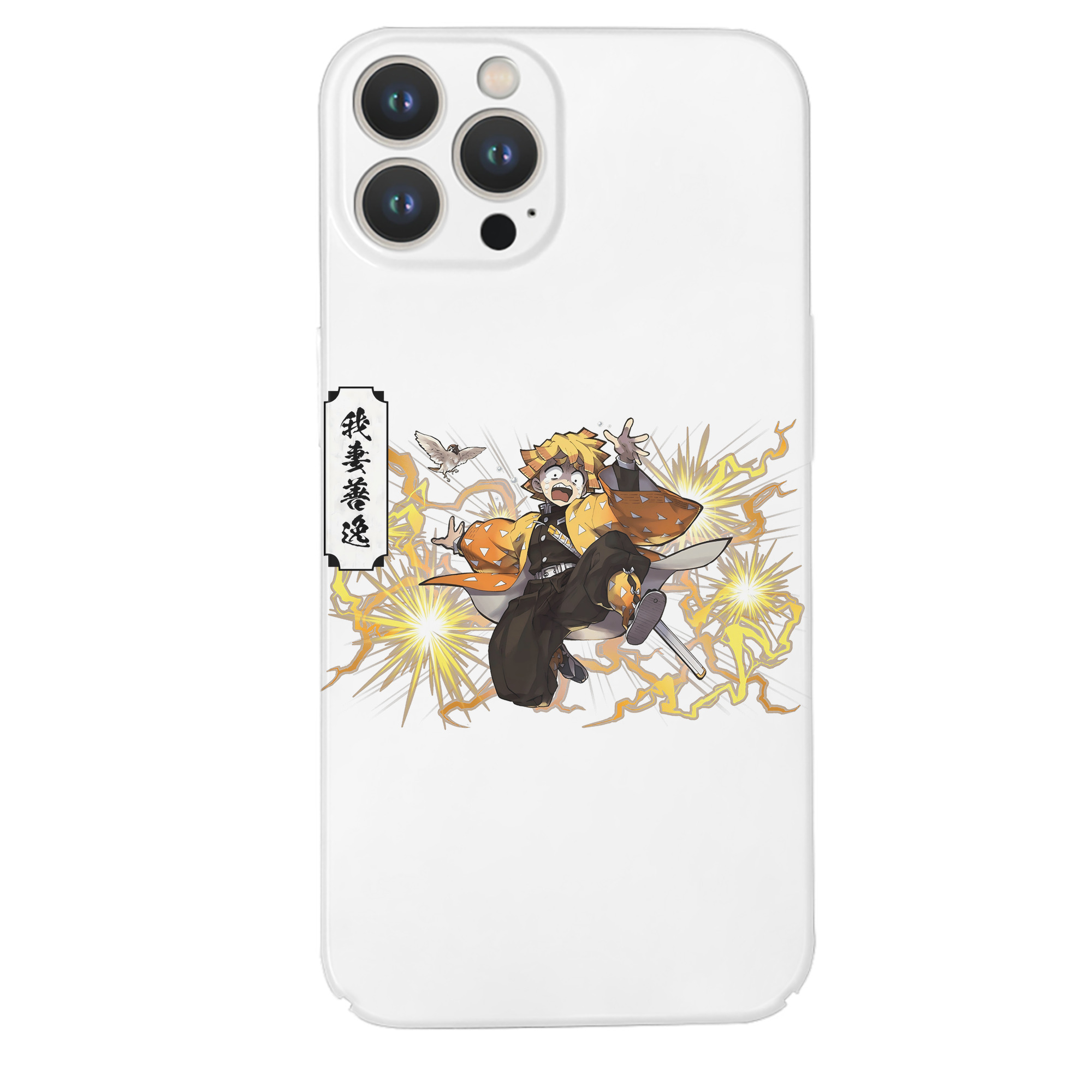（画像用） 鬼滅の刃（きめつのやいば）我妻 善逸／あがつま ぜんいつ Agatsuma Zenitsu 【iPhone 14シリーズ対応】ハードケース